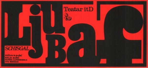 Ljubaf, plakat predstave, Teatar &TD, 1966.