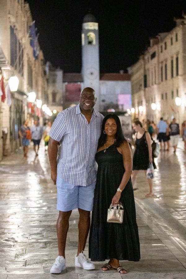 Magic Johnson sa suprugom u Dubrovniku