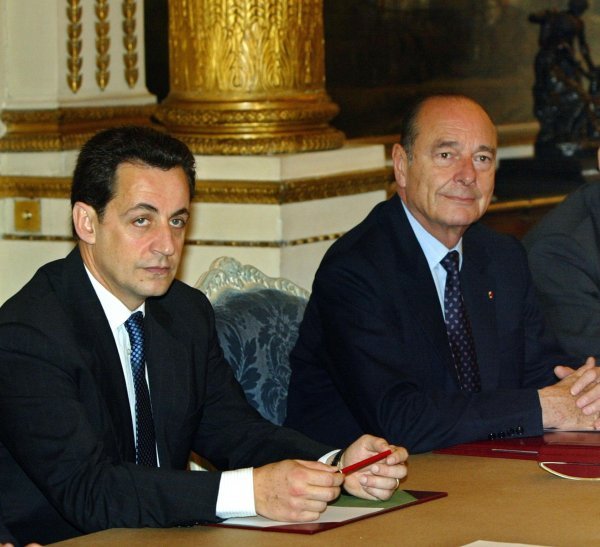 Nicolas Sarkozy i Jacques Chirack 2002.