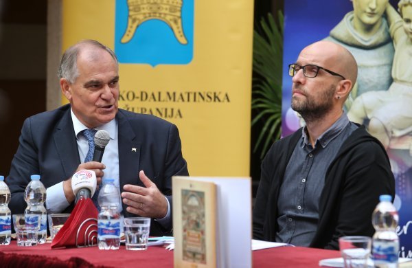 Župan Blaženko Boban i novinar Damir Šarac lani na promocija knjigi "Svetom Jeronimu posveceno"