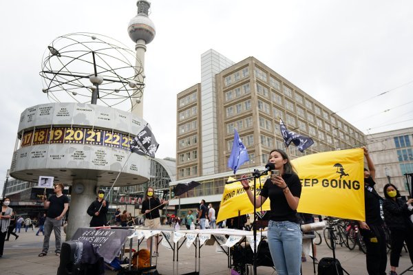 Prosvjed u Berlinu u znak podrške Hong Kongu