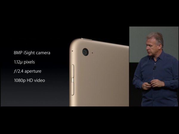 Nova iSight kamerica na tabletu iPad Air 2 Apple.com