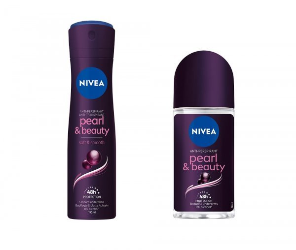 Dostupno od srpnja 2022. - NIVEA Pearl&Beauty Black u spreju 150 ml - preporučena mpc 29,41 kn, NIVEA Pearl&Beauty Black roll-on 50 ml - preporučena mpc 29,41 kn
