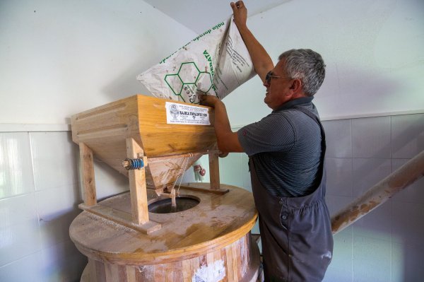 Mirko Miladinović ima mlin u kojem melje isključivo svoje ratarske kulture