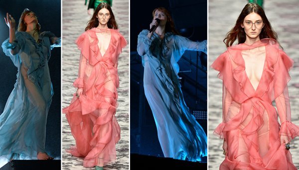 Florence Welch u Gucci haljini na turneji Profimedia