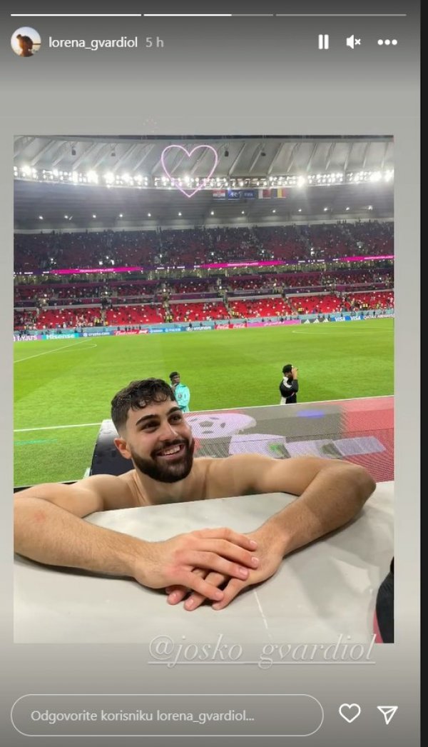 Ponosna sestra Lorena objavila je fotografiju brata Joška nakon utakmice