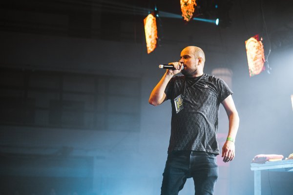 Vojko V snimljen tijekom nastupa na Drito iz Boćarskog 2022.