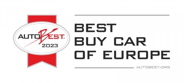 Logo Autobest 2023, europska titula 'The Best Buy Car of Europe in 2023'