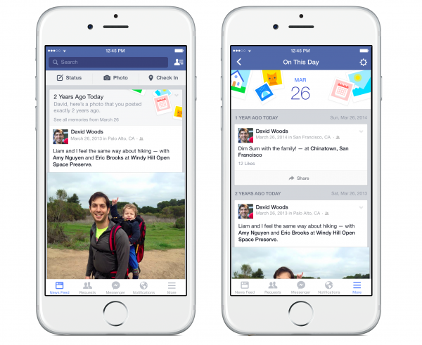 Facebook 'On This Day' za mobilne uređaje Facebook