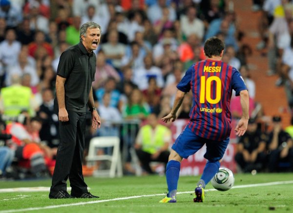 Jose Mourinho i Leo Messi