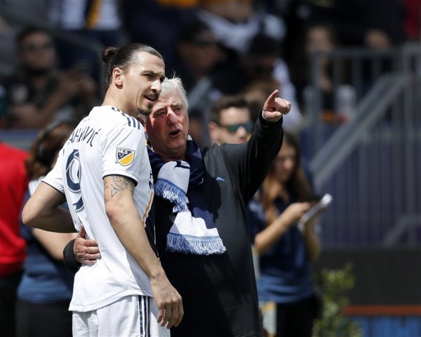 Zlatan Ibrahimović (Los Angeles Galaxy) i trener Siegfried Sigi Schmid