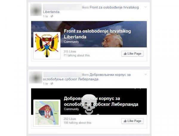 Fan stranice za oslobođenje Liberlanda Facebook