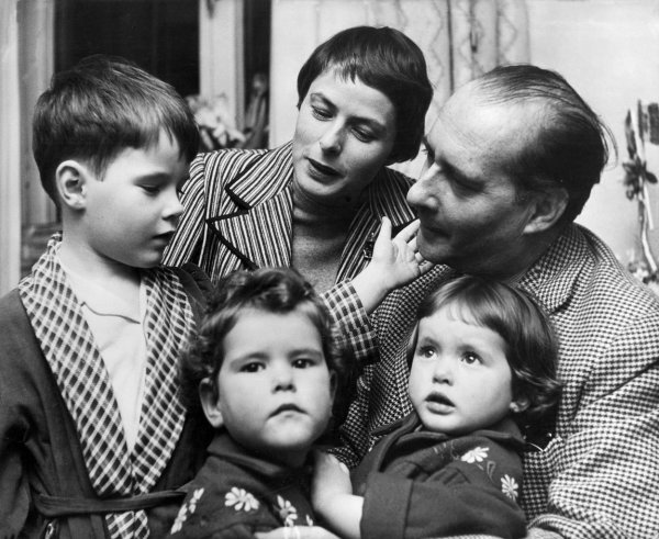 Ingrid Bergman i Roberto Rossellini s djecom