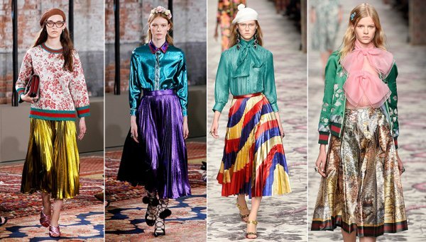 Plisirane suknje iz Guccijeve kolekcija Profimedia