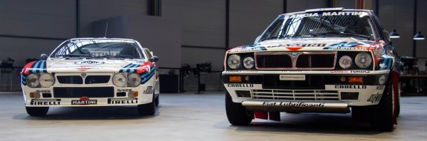 Lancia Rally 037 Grupa B i Lancia Delta HF Integrale (desno)