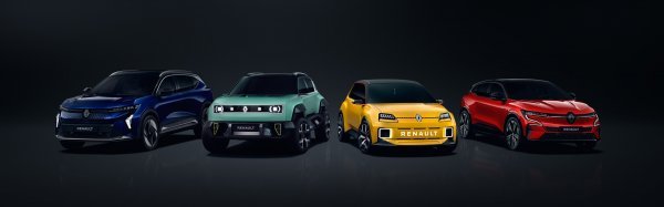 Renault pokazao Scenic E-Tech Electric, Renault 4, Renault 5, Megane E-Tech Electric (s lijeva na desno)