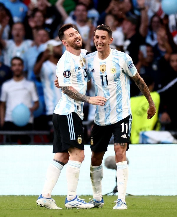 Angel Di Maria i Leo Messi Argentina