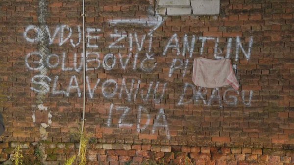 Grafit na kući Antuna Golubovića