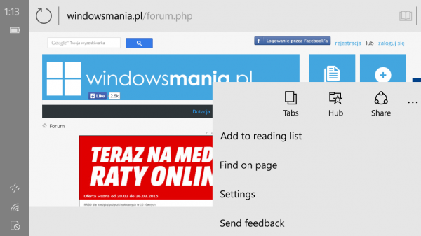 Spartan u mobilnom izdanju WindowsMania.pl