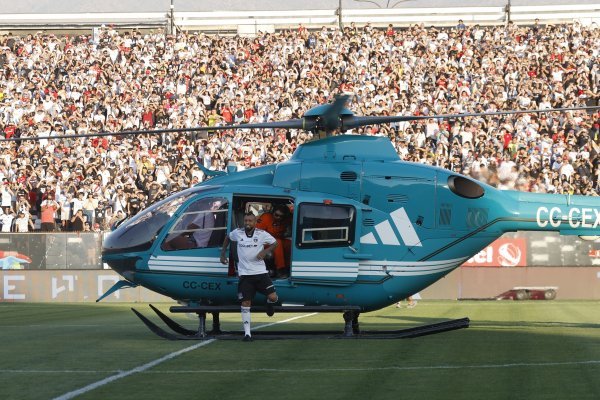 Arturo Vidal helikopterom sletio na stadion Monumental u Santiagu