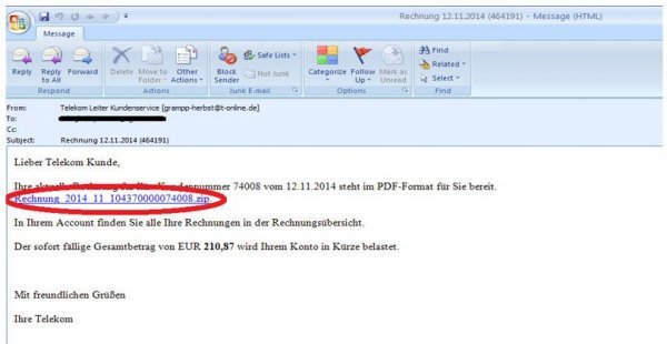 Lažna poruka e-pošte MUP