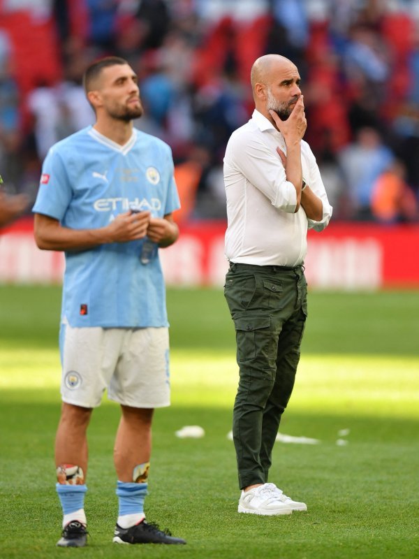Mateo Kovačić i Pep Guardiola Manchester City
