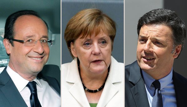 Matteo Renzi, Angela Merkel, Francois Hollande Autor:Tportal.hr/Reuters, Izvor:Reuters Tportal.hr/Reuters