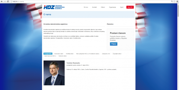 Karamarko - šef HDZ-a u ostavci Screenshot/HDZ.hr