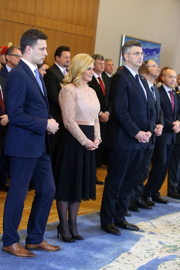 Božo Petrov, Kolinda Grabar Kitarović, Andrej Plenković