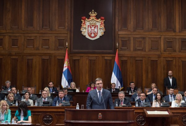 Aleksandar Vučić u Skupštini Srbije