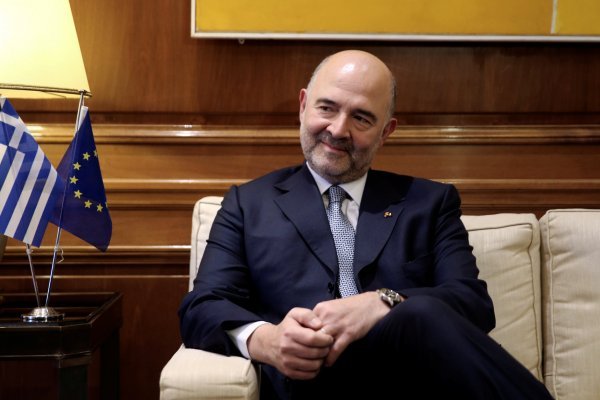 Pierre Moscovici, povjerenik za ekonomska i financijska pitanja, odbacuje mogućnost izlaska Grčke iz eurozone Alkis Konstantinidis/Reuters