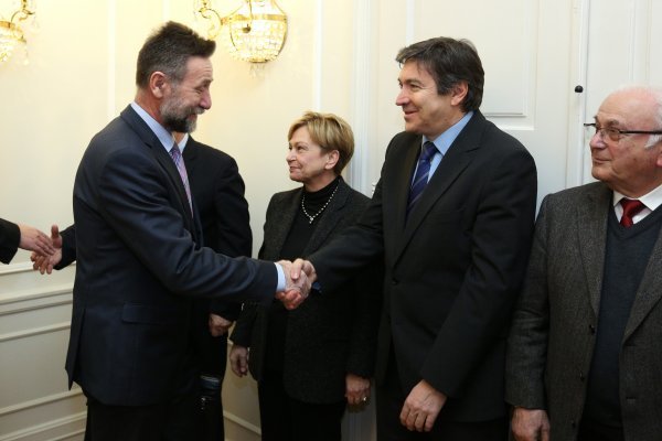 Ministar Pavo Barišić i Vedran Mornar na predstavljanju novog PSP-a u siječnju 2017.