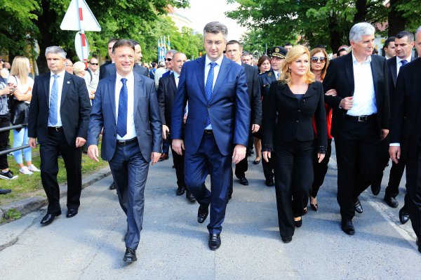 Hrvatski dužnosnici, Gordan Jandroković, Andrej Plenković i Kolinda Grabar Kitarović