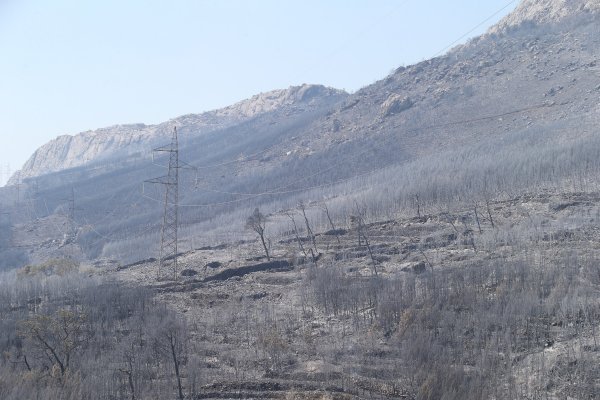Zgarište nakon požara u okolici Splita