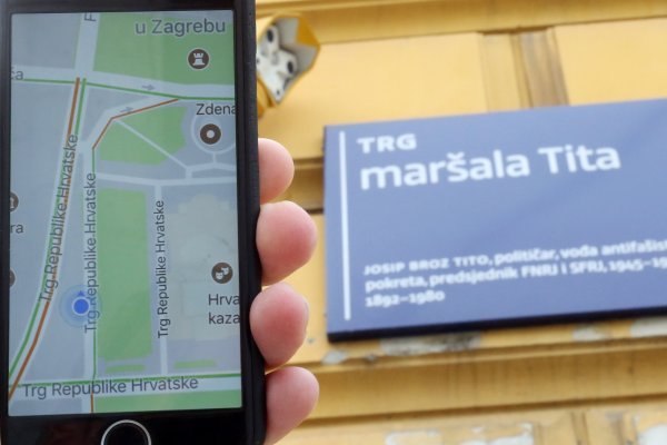 Google maps promijenio je ime Trga maršala Tita u Trg Republike Hrvatske i prije odluke Skupštine
