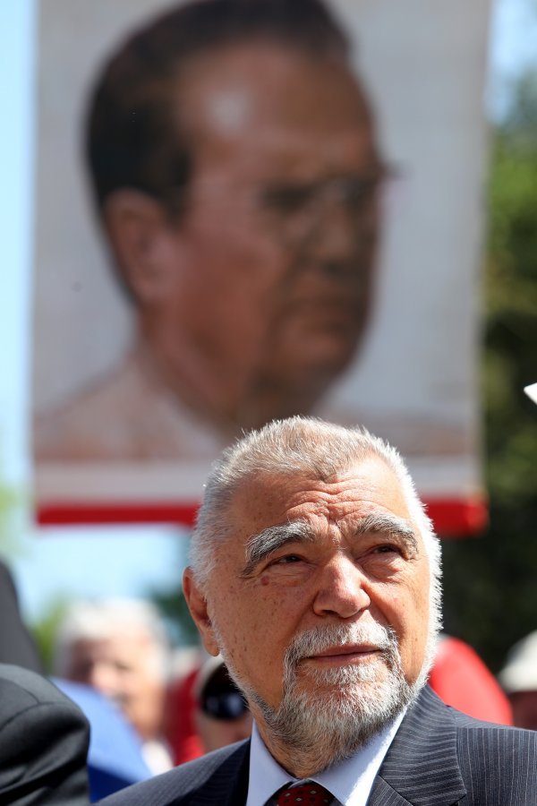 Bivši predsjednik RH Stjepan Mesić bio je u Kumrovcu na obilježavanju Dana mladosti 2016. godine