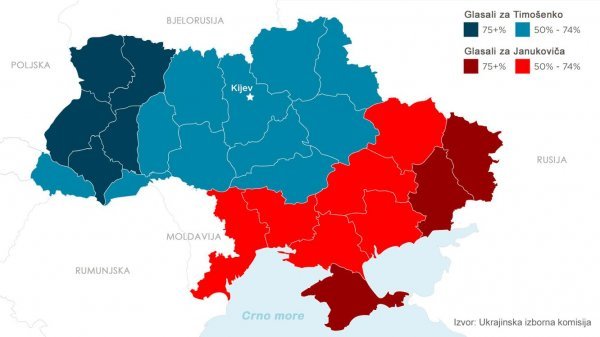 Politička podjela Ukrajine 
