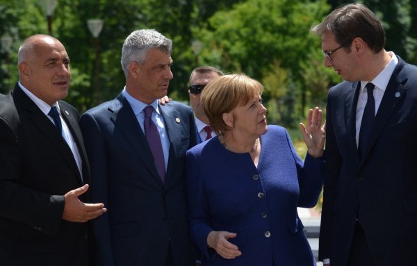 Bojko Borisov, Hashim Thaci, Angela Merkel i Aleksandar Vučić