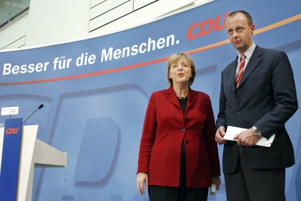 Angela Merkel i Friedrich Merz