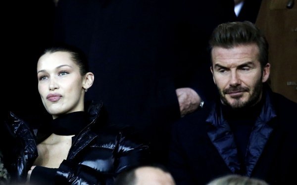 Bella Hadid i David Beckham