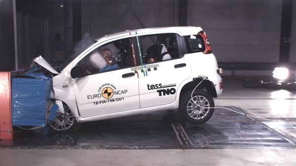 Fiat Panda na testiranju pri frontalnom sudaru u 2018.