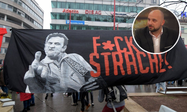 Prosvjed protiv Slobodarske stranke i Heinz-Christiana Strachea / Denis Avdagić