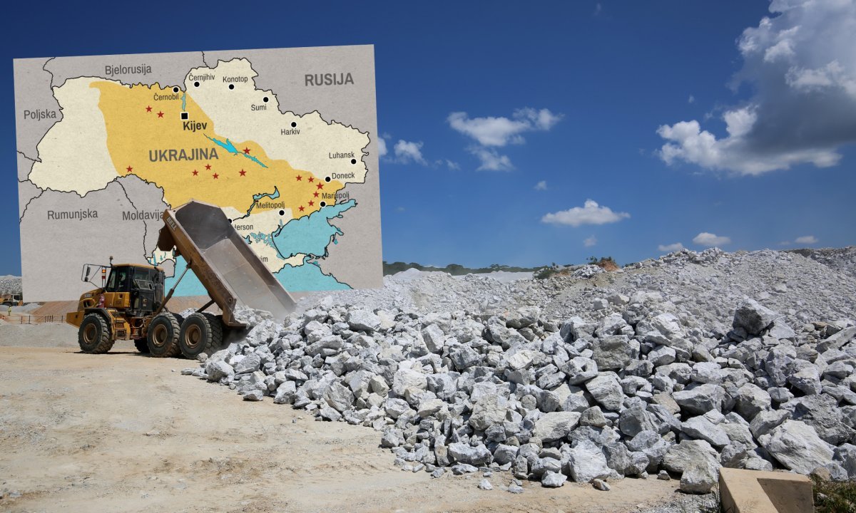 U drevnim stijenama Ukrajinskog štita nalaze se tisuće tona bijelog ...