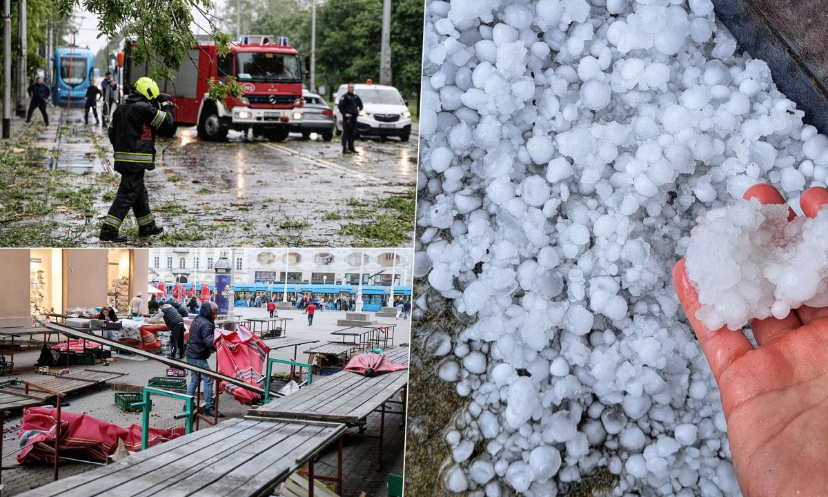 Snažno nevrijeme poharalo Hrvatsku: tuča, vjetar i kiša rušili stabla i oštetili krovove