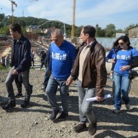 Obilazak gradilišta Žičare Sljeme gradonačelnika Bandića i suradnika.