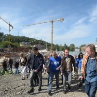 Obilazak gradilišta Žičare Sljeme gradonačelnika Bandića i suradnika.