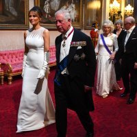 Donald i Melania Trump na svečanoj večeri u Buckinghamskoj palači koju je u njihovu čast organizirala kraljica Elizabeta II.