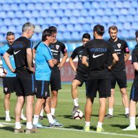 Trening hrvatske nogometne reprezentacije u osječkom Gradskom vrtu