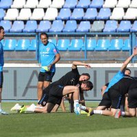 Trening hrvatske nogometne reprezentacije u osječkom Gradskom vrtu