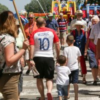 Osijek: Navijači uoči utakmice između Hrvatske i Walesa